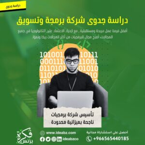 دراسة جدوى شركة برمجة
