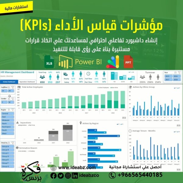 تصميم داشبورد مؤشرات الأداء (أو: داشبورد Excel KPIs)